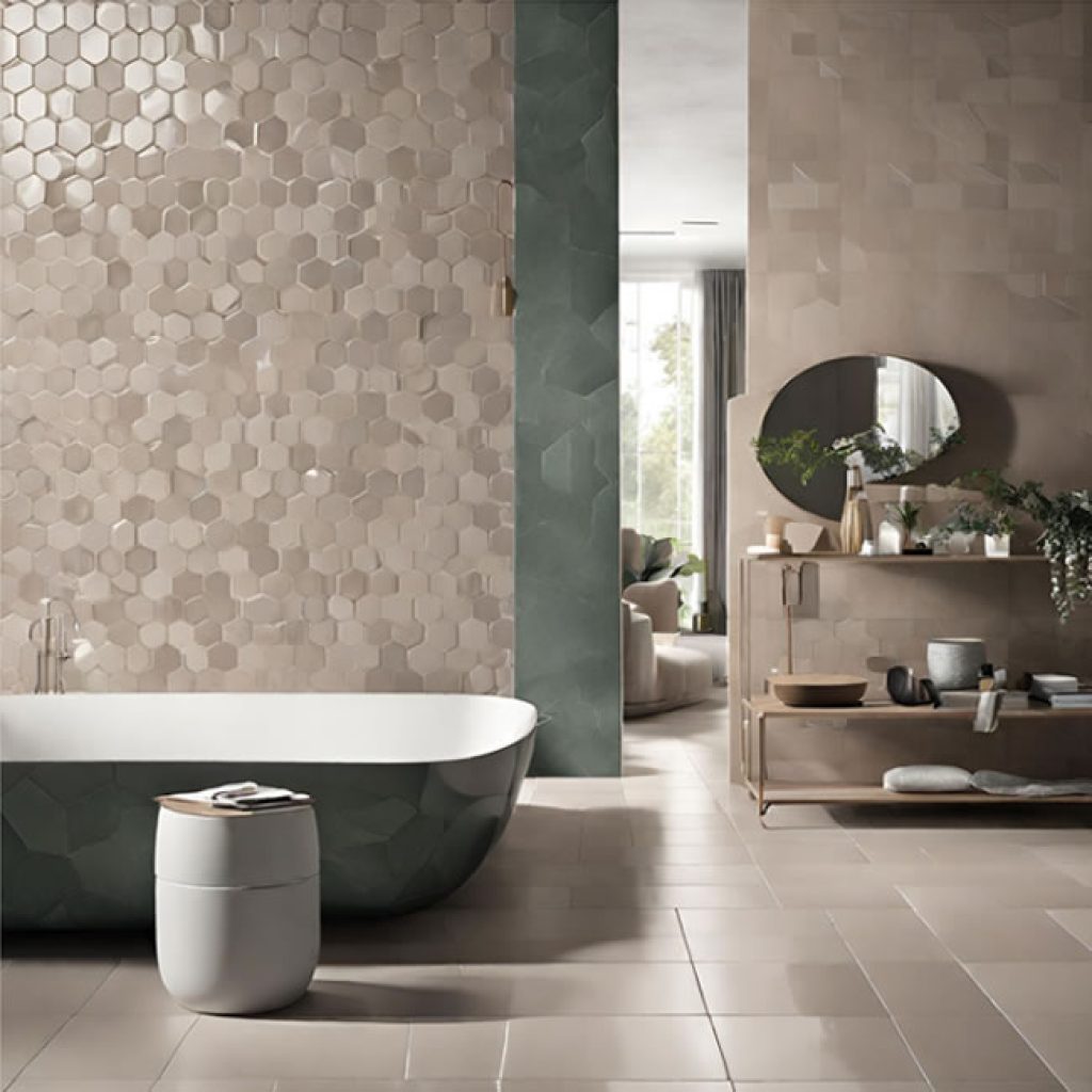 Tile trends 2024 - Matte and Glossy Tiles Mix