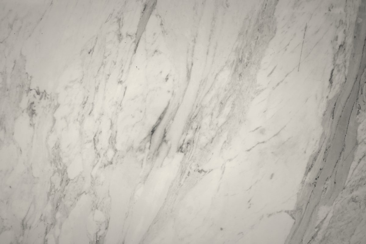 Close-up of natural marble stone, showing the one-of-a-kind veining every slab has